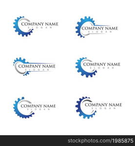 Gear vector icon illustration design template