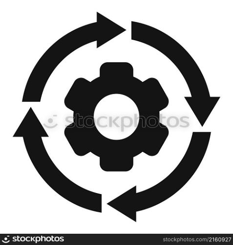 Gear wheel adapt icon simple vector. Skill business. Change personal. Gear wheel adapt icon simple vector. Skill business
