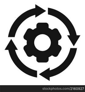 Gear wheel adapt icon simple vector. Skill business. Change personal. Gear wheel adapt icon simple vector. Skill business