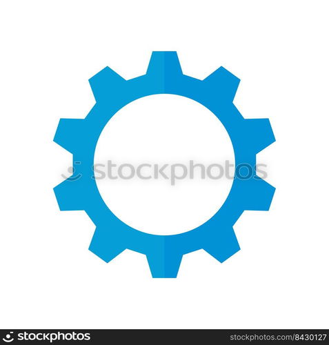 Gear wheel icon. Machine gear for setting Ideas to drive business forward through innovation.