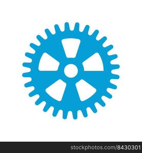 Gear wheel icon. Machine gear for setting Ideas to drive business forward through innovation.