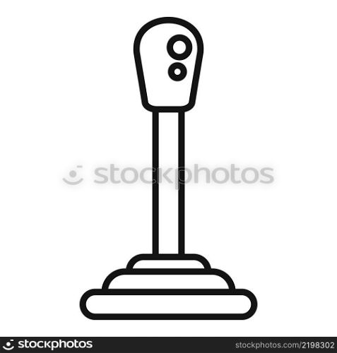 Gearbox icon outline vector. Car gear. Automatic lever. Gearbox icon outline vector. Car gear