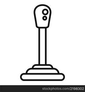 Gearbox icon outline vector. Car gear. Automatic lever. Gearbox icon outline vector. Car gear