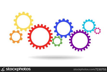 gears for cooperation or teamwork Background