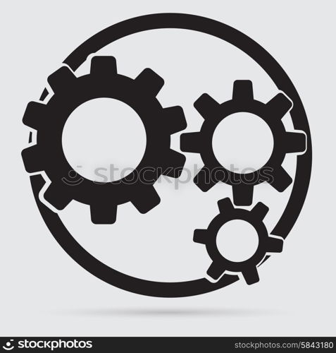 gears isolated object , technical, mechanical illustration