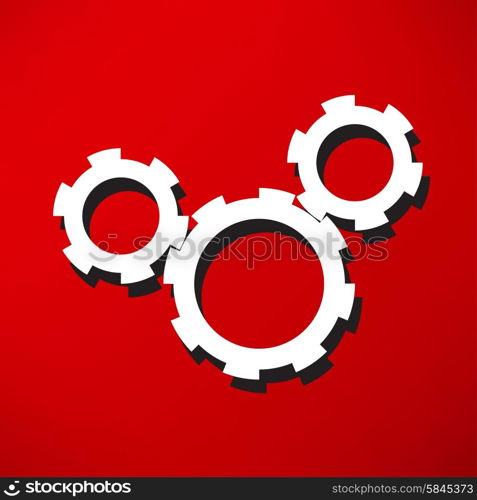 gears isolated object , technical, mechanical illustration