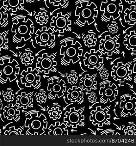 Gears seamless pattern. Vector background. Vector seamless pattern for children, fabrics, clothes, wallpaper, nursery Hand drawing. Gears seamless pattern. Vector background. Vector seamless pattern for children, fabrics, clothes, wallpaper, nursery. Hand drawing,