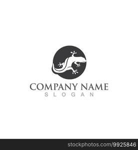 Gecko green logo vector