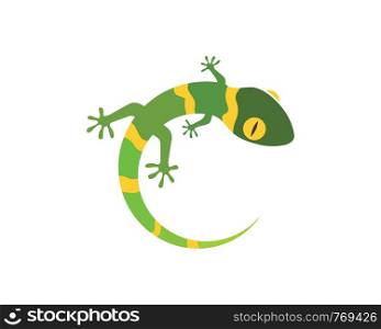 Gecko logo vector icon illustration template