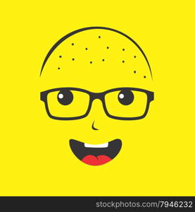 geek cartoon character avatar vector graphic art illustration