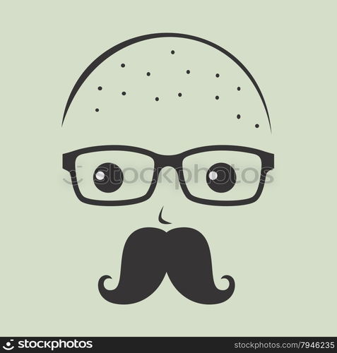 geek cartoon character avatar vector graphic art illustration