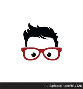 Geek Glasses logo template