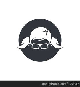 Geek logo template vector icon illustration