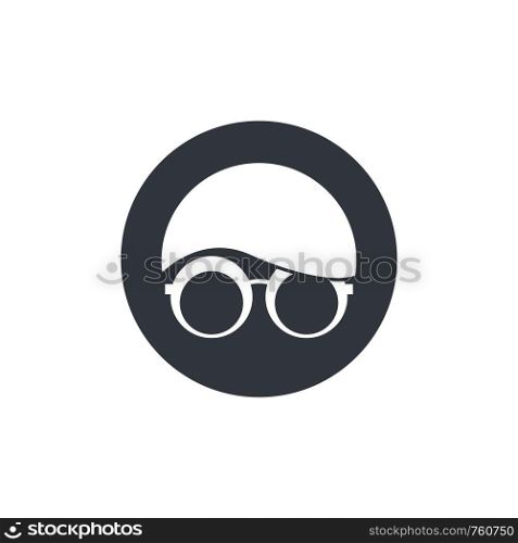 Geek logo template vector icon illustration