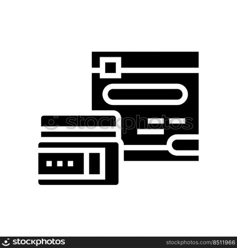 gel scar glyph icon vector. gel scar sign. isolated symbol illustration. gel scar glyph icon vector illustration