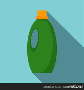 Gel wash bottle icon. Flat illustration of gel wash bottle vector icon for web design. Gel wash bottle icon, flat style