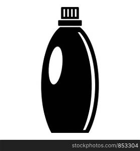 Gel wash bottle icon. Simple illustration of gel wash bottle vector icon for web design isolated on white background. Gel wash bottle icon, simple style