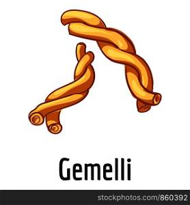 Gemelli icon. Cartoon of gemelli vector icon for web design isolated on white background. Gemelli icon, cartoon style