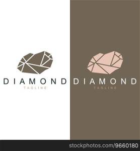 Gemstone Logo Stone Jewelry Vector Template Premium