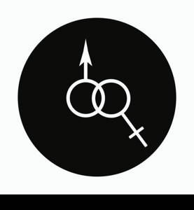 Gender logo vector icon template