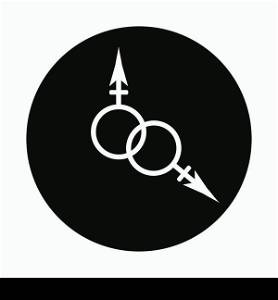 Gender logo vector icon template