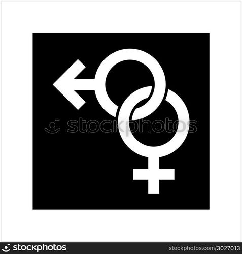 Gender Symbol Icon Male Female Biological Sex Symbol Icon Vector Art