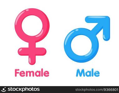 gender symbol. Meaning of sex and equality of males and females