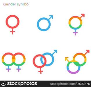 gender symbol modern concept ui/ux icon for website, app, presentaion, flyer, brochure etc.