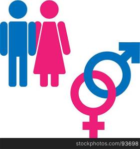 Gender symbol set. Male Female girl boy woman man icon.. Gender symbol set. Male Female girl boy woman man icon symbol.
