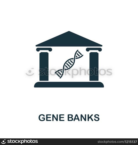 Gene Bank vector icon illustration. Creative sign from science icons collection. Filled flat Gene Bank icon for computer and mobile. Symbol, logo vector graphics.. Gene Bank vector icon symbol. Creative sign from science icons collection. Filled flat Gene Bank icon for computer and mobile