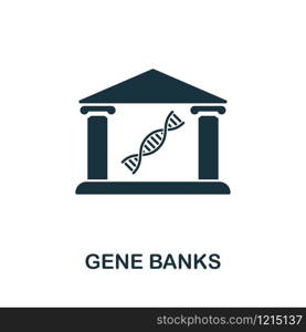 Gene Bank vector icon illustration. Creative sign from science icons collection. Filled flat Gene Bank icon for computer and mobile. Symbol, logo vector graphics.. Gene Bank vector icon symbol. Creative sign from science icons collection. Filled flat Gene Bank icon for computer and mobile