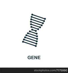 Gene vector icon illustration. Creative sign from biotechnology icons collection. Filled flat Gene icon for computer and mobile. Symbol, logo vector graphics.. Gene vector icon symbol. Creative sign from biotechnology icons collection. Filled flat Gene icon for computer and mobile
