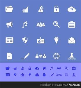 General document color icons on blue background, stock vector