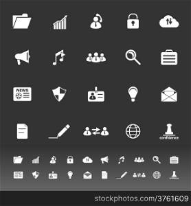 General document icons on gray background, stock vector
