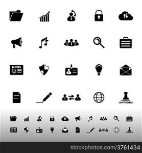 General document icons on white background, stock vector