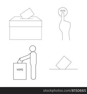 general election icon vector illustration design