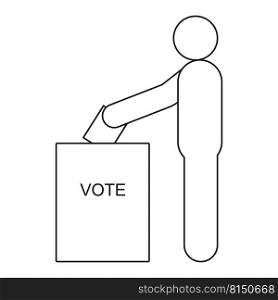 general election icon vector illustration design
