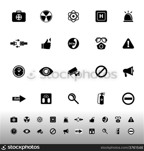General healthcare icons on white background, stock vector