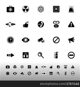 General healthcare icons on white background, stock vector