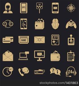 General information icons set. Simple set of 25 general information vector icons for web for any design. General information icons set, simple style