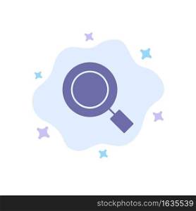 General, Magnifier, Magnify, Search Blue Icon on Abstract Cloud Background