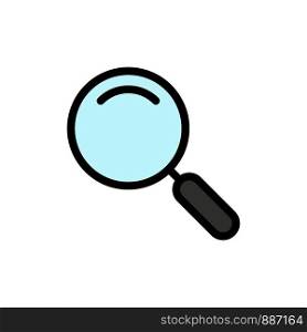 General, Magnifier, Magnify, Search Flat Color Icon. Vector icon banner Template