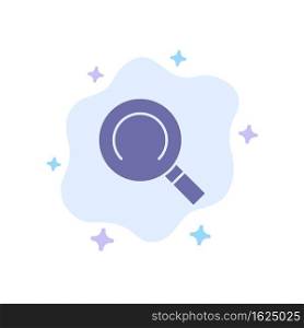 General, Magnifier, Search Blue Icon on Abstract Cloud Background