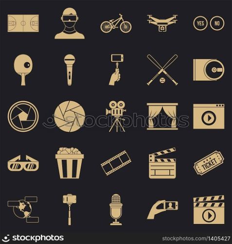 General producer icons set. Simple set of 25 general producer vector icons for web for any design. General producer icons set, simple style