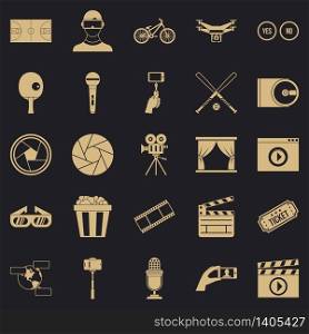 General producer icons set. Simple set of 25 general producer vector icons for web for any design. General producer icons set, simple style