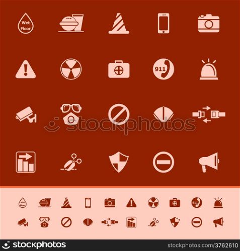 General useful icons on gray background, stock vector