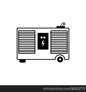 generator icon logo vector design