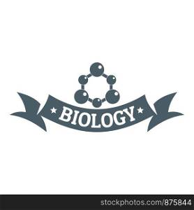 Genetic biology logo. Simple illustration of genetic biology vector logo for web. Genetic biology logo, simple gray style