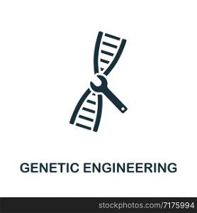 Genetic Engineering vector icon illustration. Creative sign from biotechnology icons collection. Filled flat Genetic Engineering icon for computer and mobile. Symbol, logo vector graphics.. Genetic Engineering vector icon symbol. Creative sign from biotechnology icons collection. Filled flat Genetic Engineering icon for computer and mobile