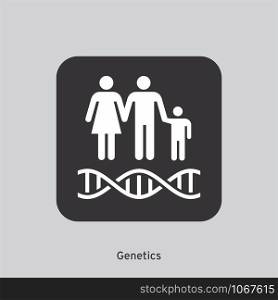 Genetics Icon Sign